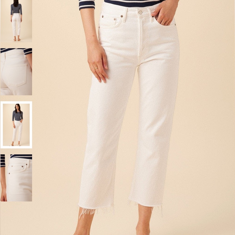 Agolde 90’s crop jeans (color = Element) NWT